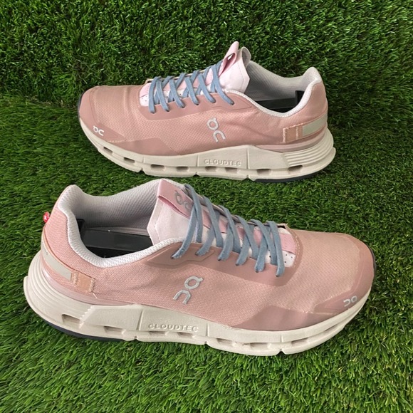 On Cloud CloudNova Rose Brown Women's Pink Running Shoes - Picture 4 of 14